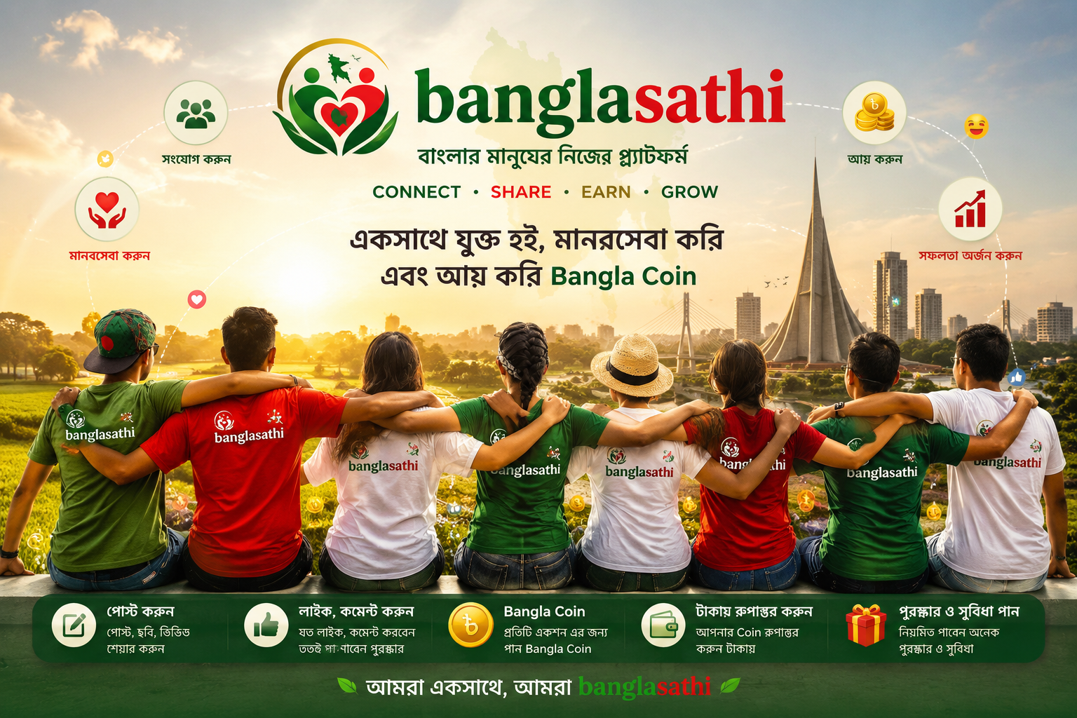 Bangla Sathi | Social Network, Blood Donation, Jobs & Community Platform in Bangladesh